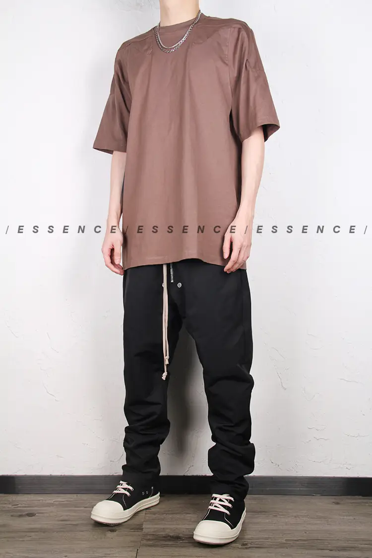 Essence Rodrk Dark Zipper Rivet Combed Surface Loose Crotchless Casual Pants hip hop Trendy Men Fashion