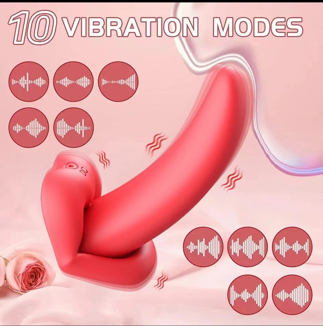 Av stick tongue honey tongue 5 generation wireless remote control egg-jumping simulation lips tongue 10 frequency vibration female wearing egg-jumping