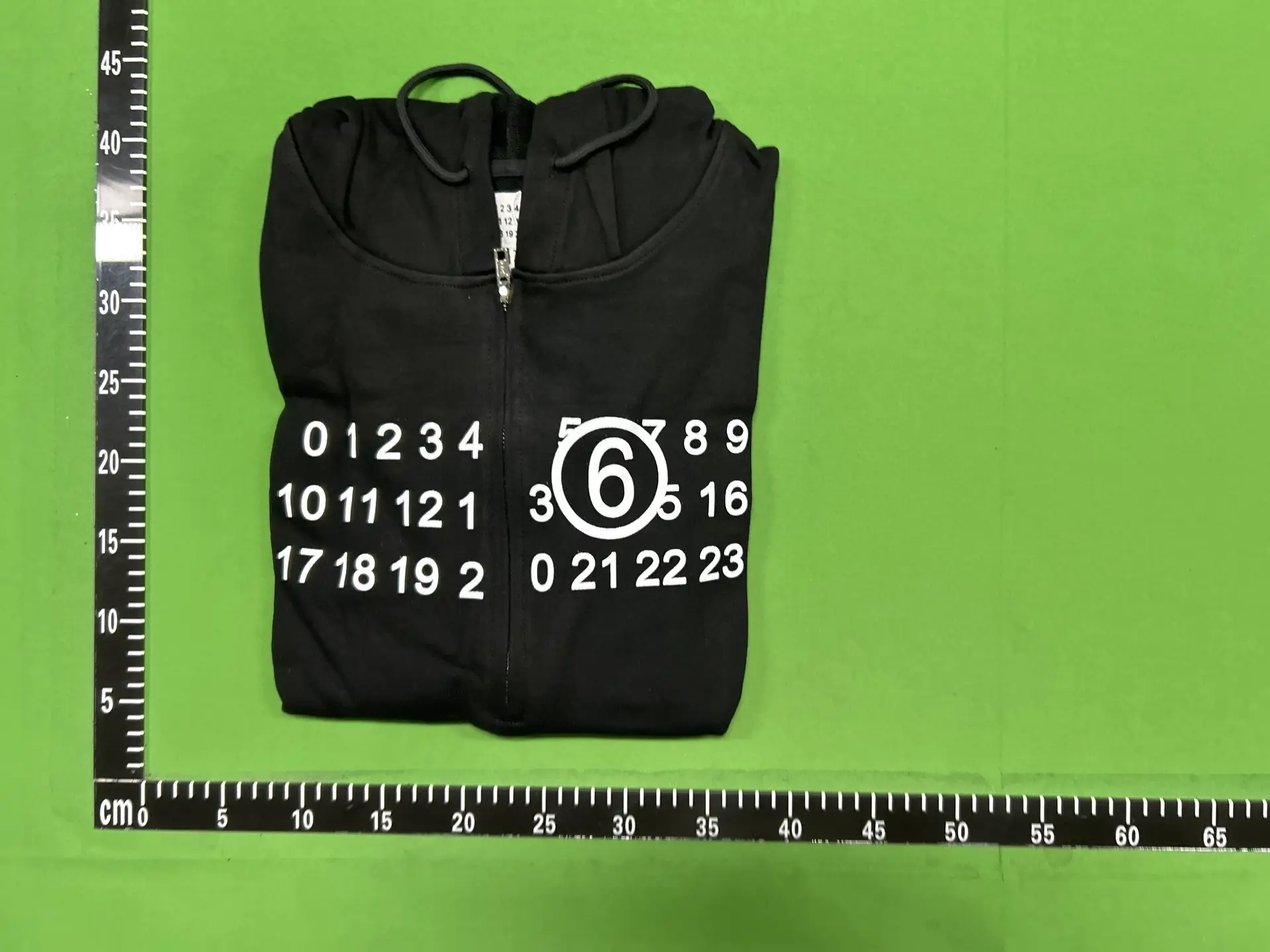 Maison Margiela 6 Zip Hoodie Black
