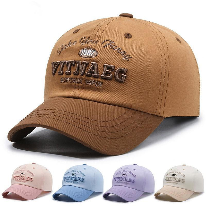 Children's Cap Children's Spring and Autumn Korean Style Trendy All-match Cap Sunshade Sunscreen Letter Embroidered Cotton Children's Baseball Cap