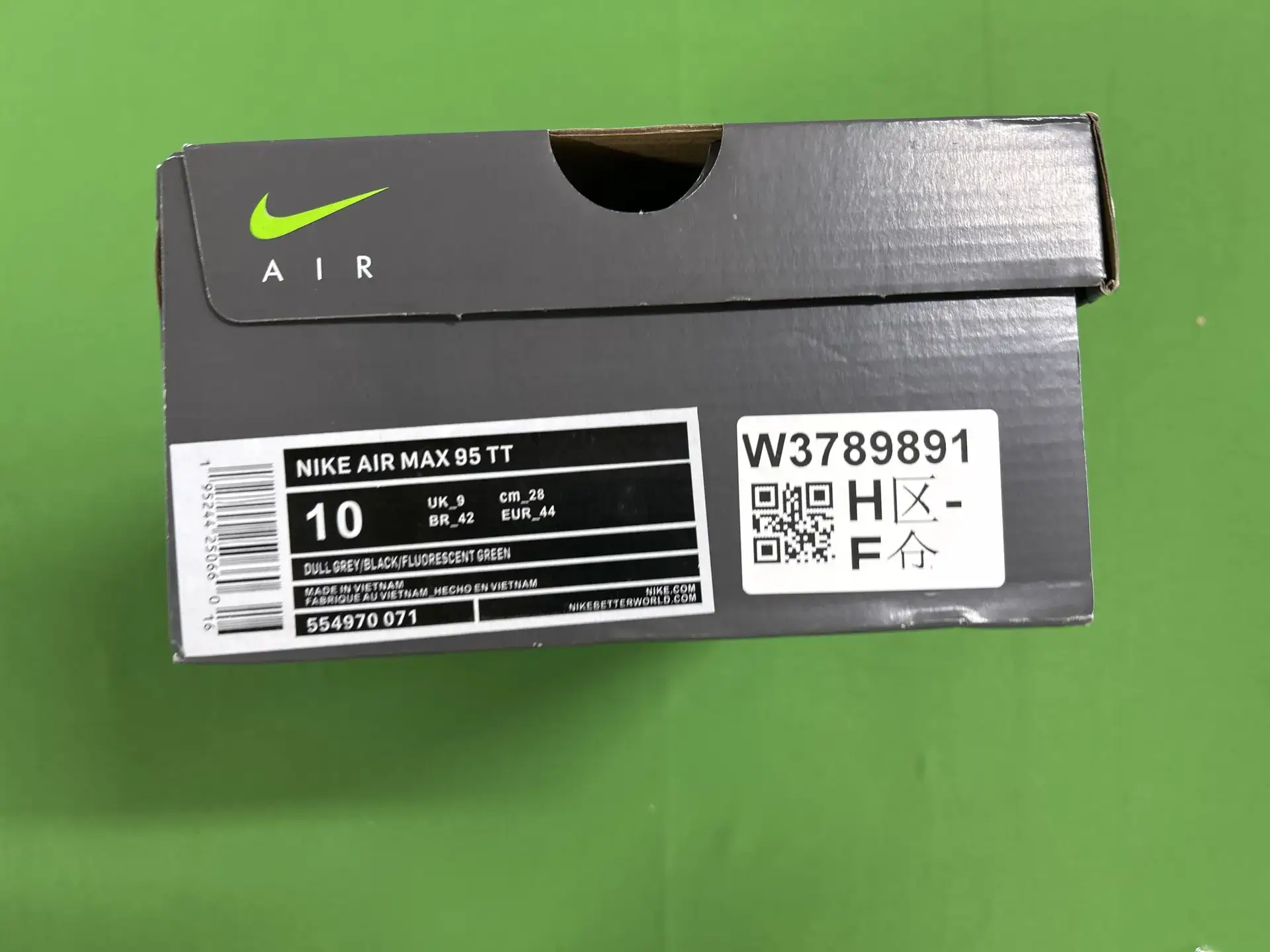 Nike Air Max 95 TT Dull Grey Black Fluorescent Green