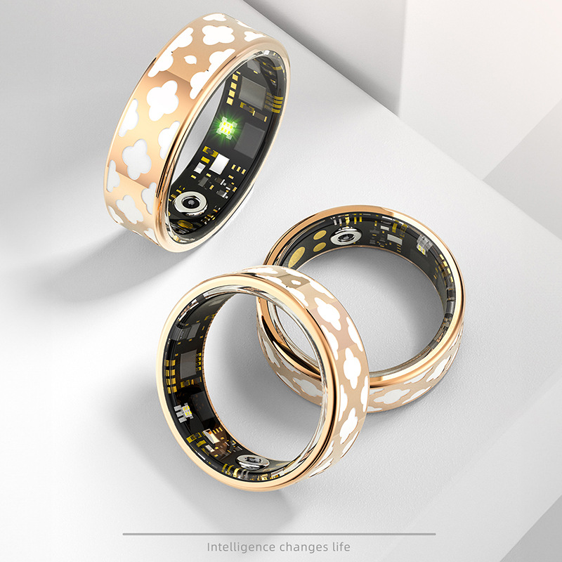 Cross-Border R10M Smart Ring Heart Rate Blood Oxygen Sleep Monitoring Step Counting Remote Control Photography Multi-Functional Smart Ring