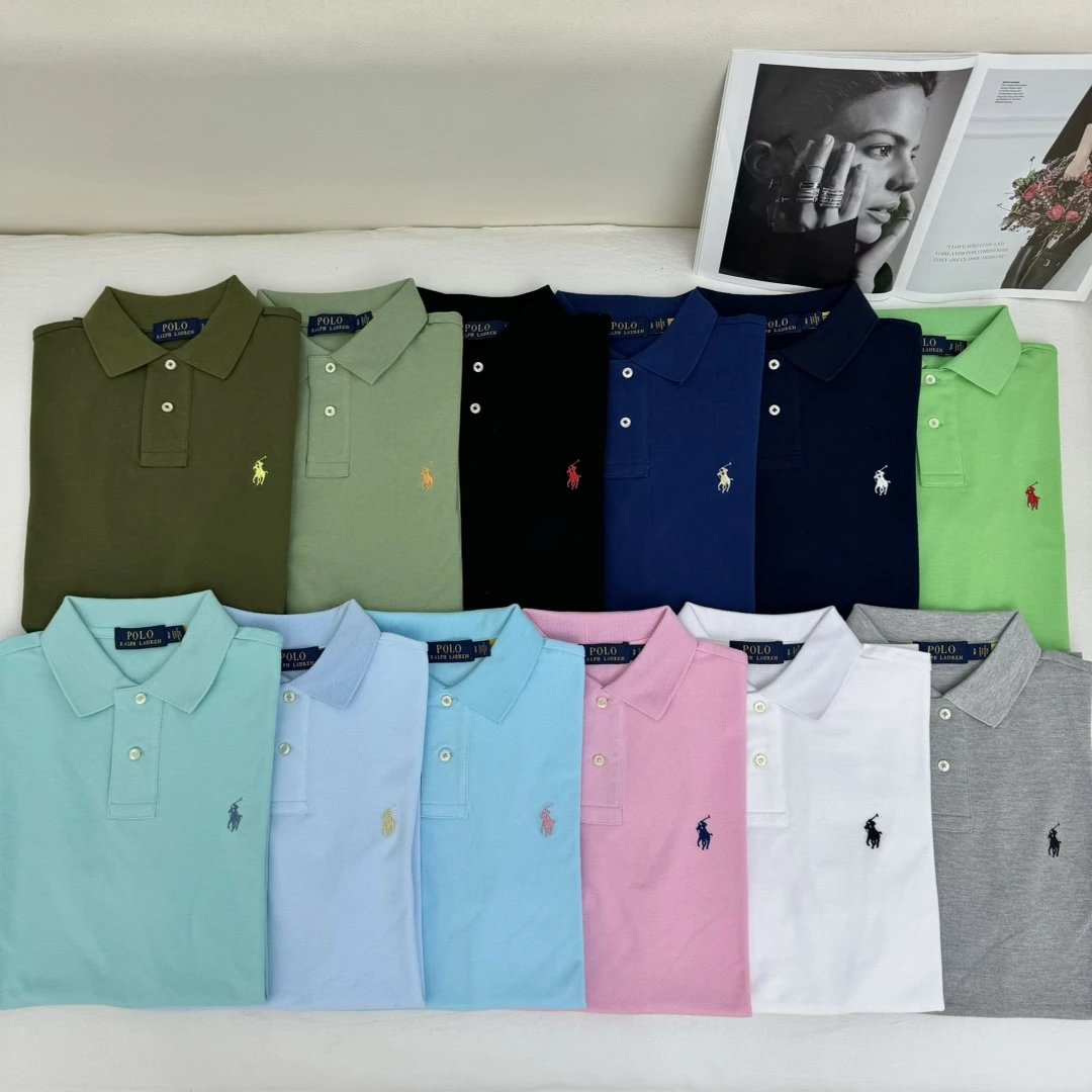 Ralph Lauren Custom Slim Fit Polo Shirt Black