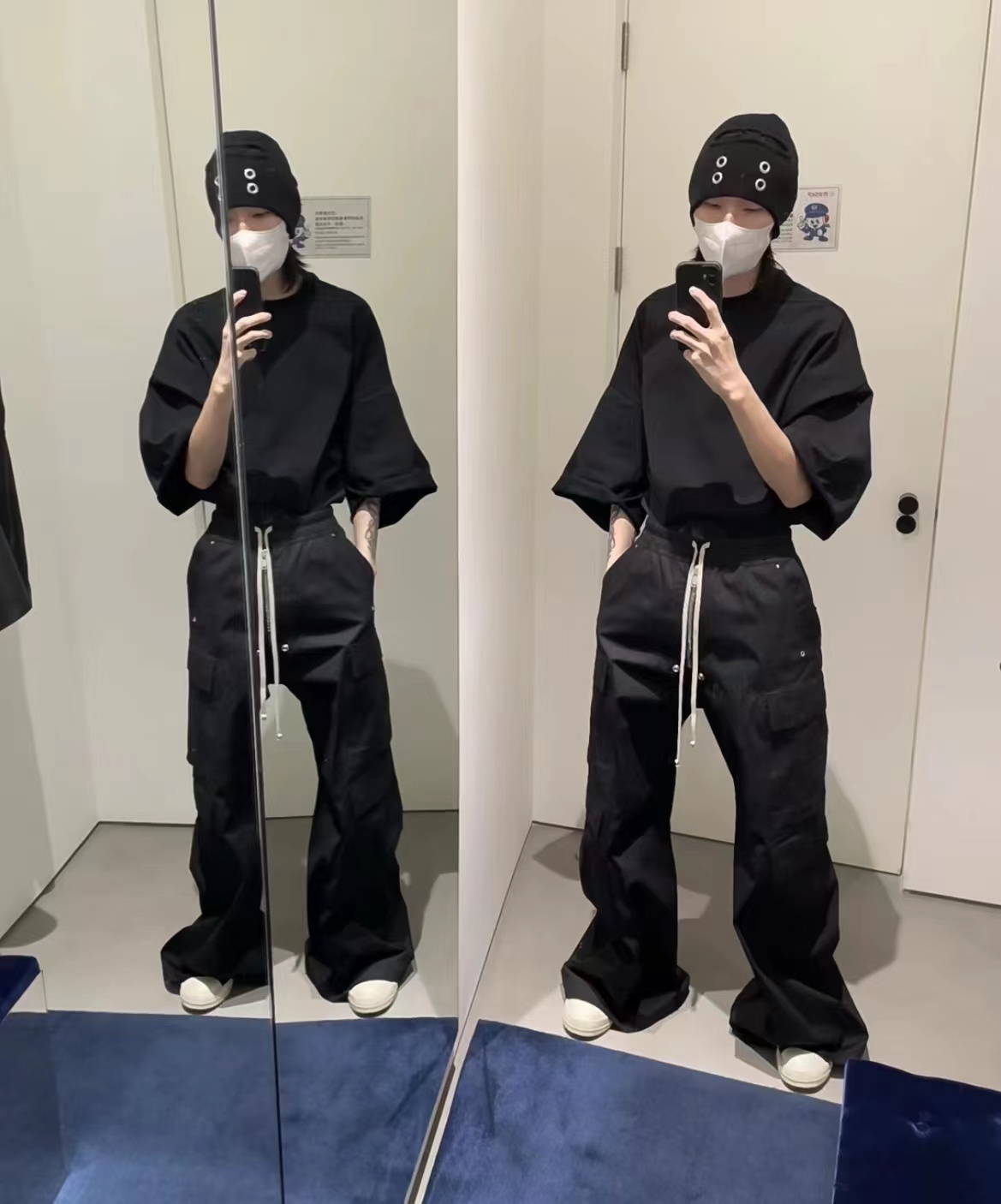 Rick Owens Dark Dust Cargo Pants