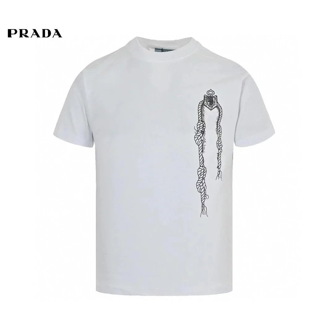 Prada Black Cotton T-Shirt