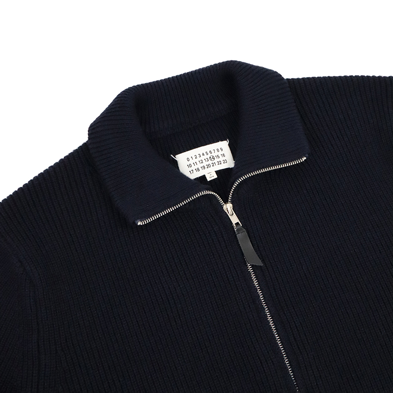 Maison Margiela Zip Up Sweater Black Size 48