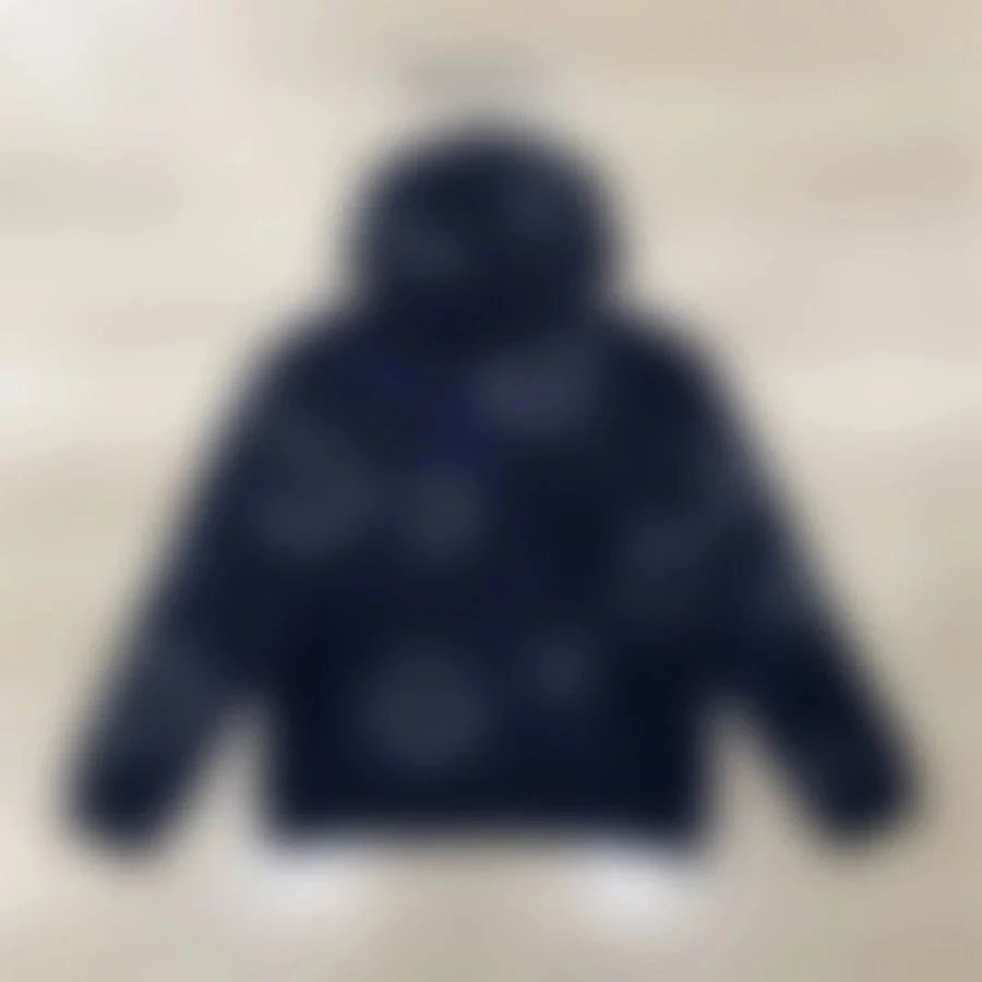 Denim Tears Black Floral Print Hoodie