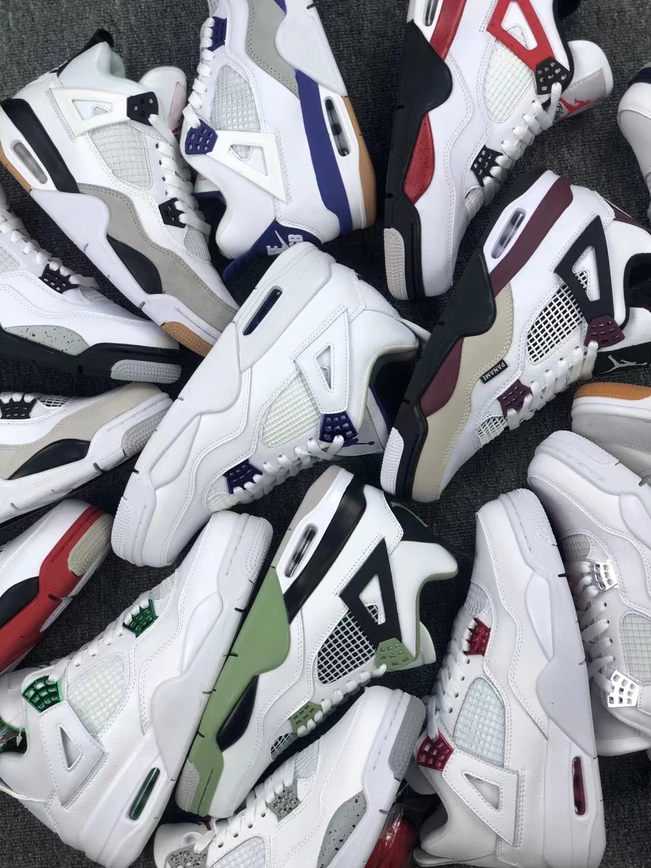 Nike Air Jordan 4 White Red Black Sneakers