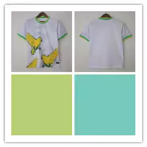 Nike Brazil Neymar Jr 10 Soccer Jersey White Green Yellow