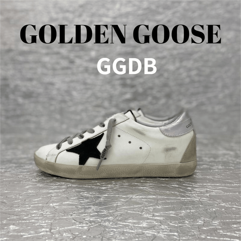 Golden Goose Superstar White Silver Metal Lettering Sneakers