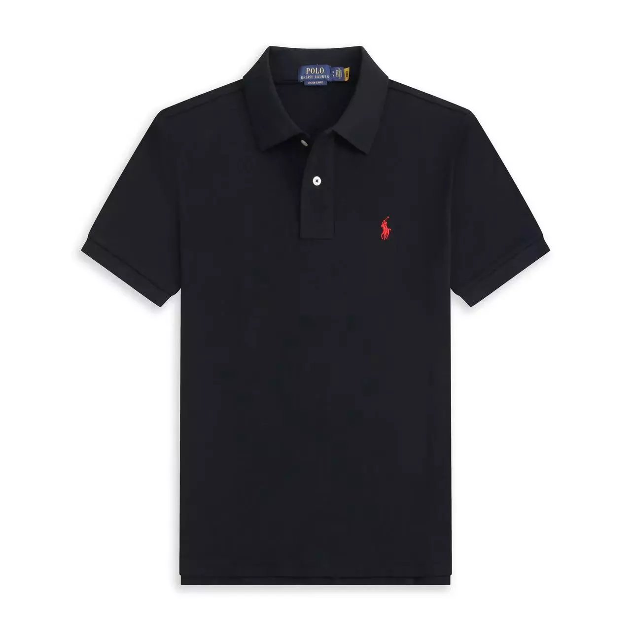 Ralph Lauren Custom Slim Fit Polo Shirt Black