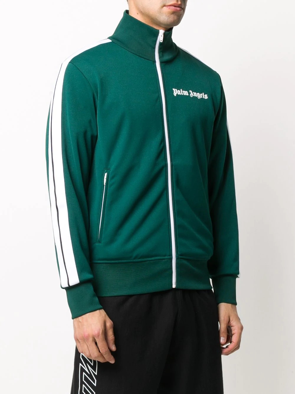 Palm Angels Track Jacket Black White