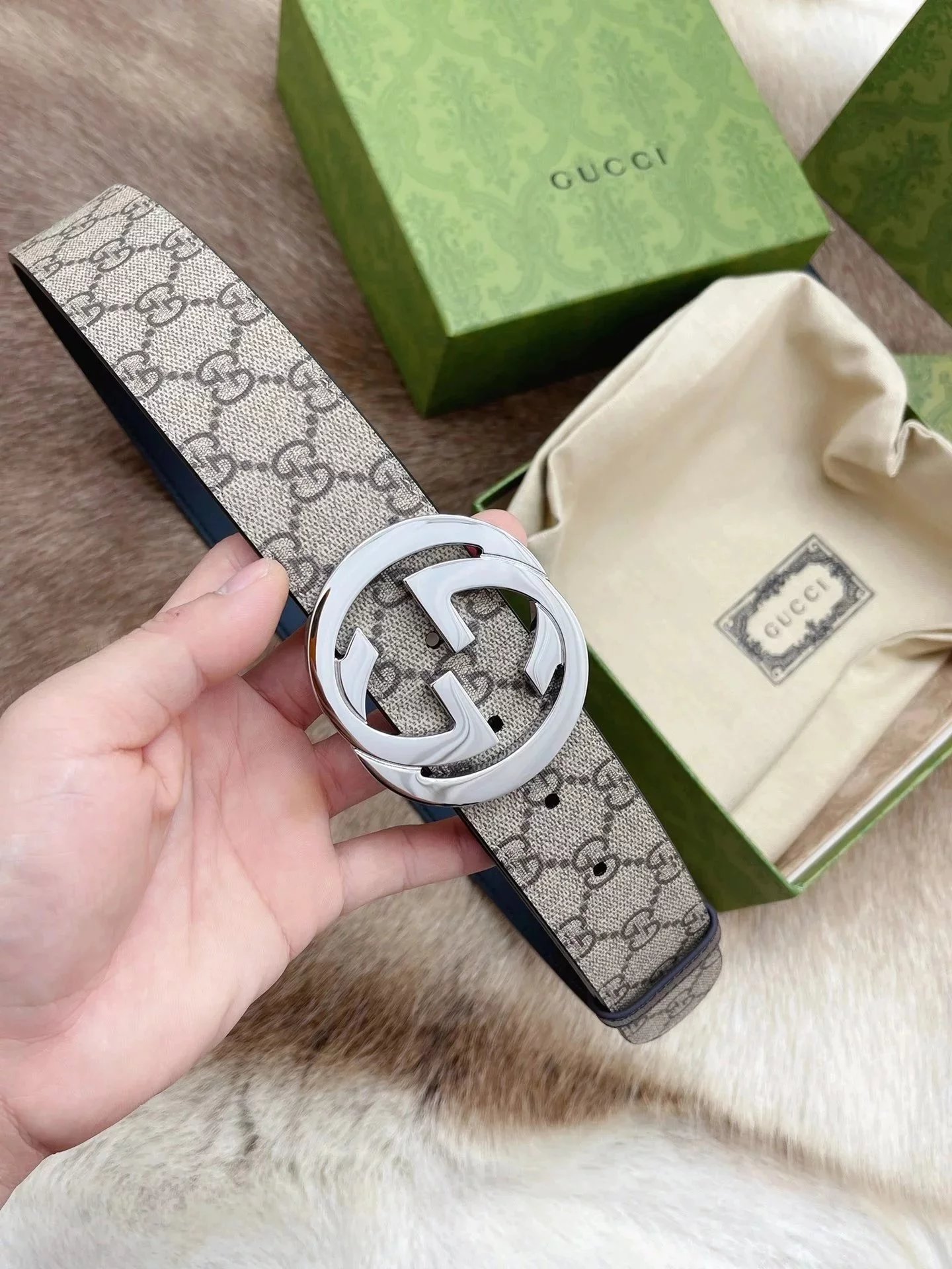 Gucci GG Marmont Belt Black