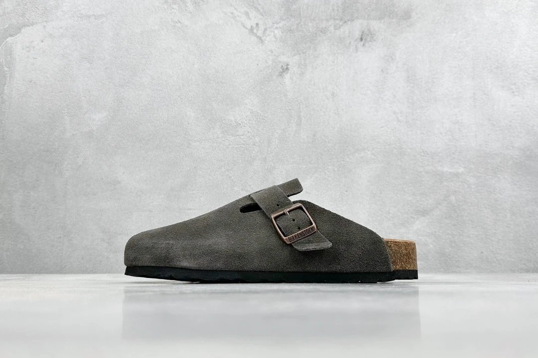 Birkenstock Boston Soft Footbed Sand Suede Clogs