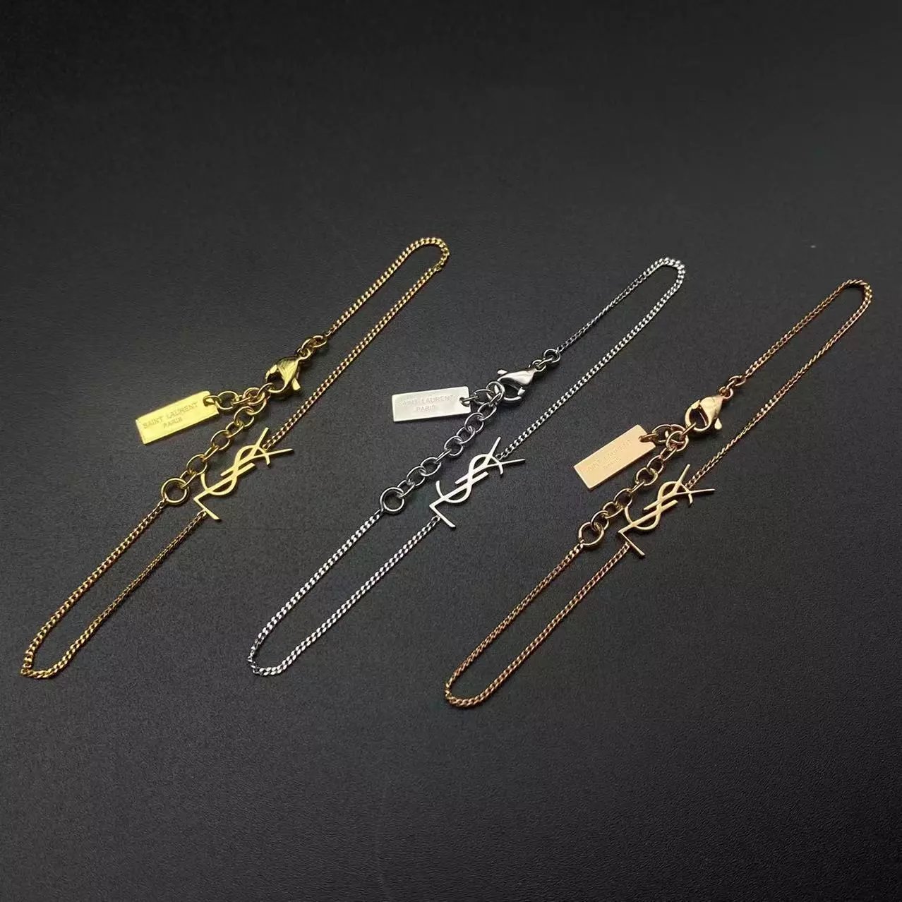 Saint Laurent YSL Logo Bracelet