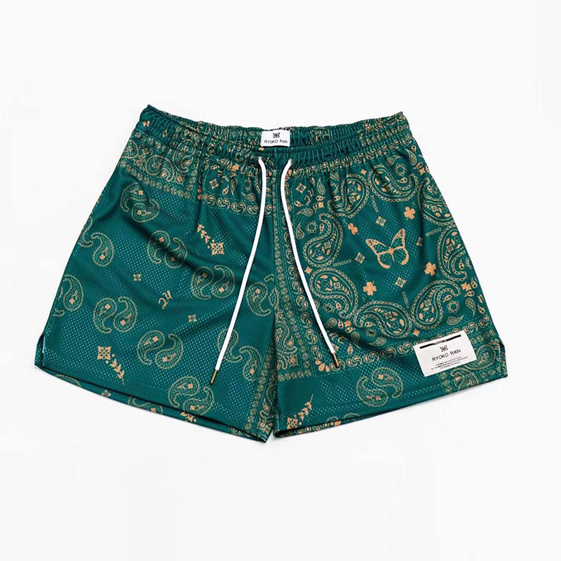 RYOKO RAIN Pink Paisley Butterfly Shorts