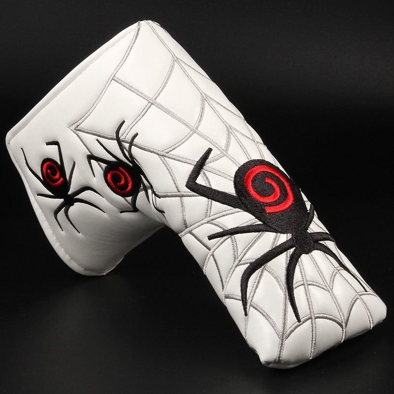 White Spider Web Putter Headcover