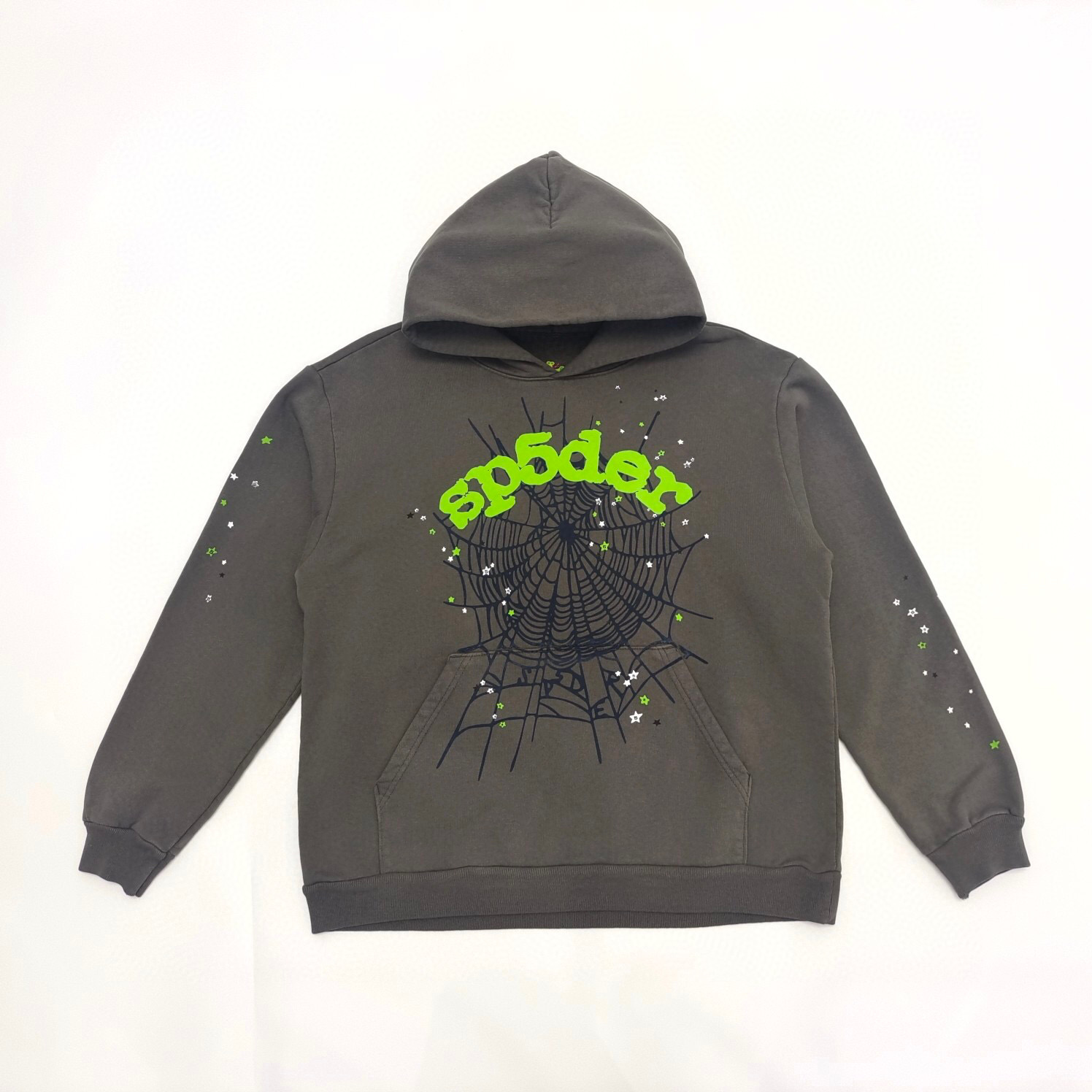 SP5DER Black Spiderweb Hoodie