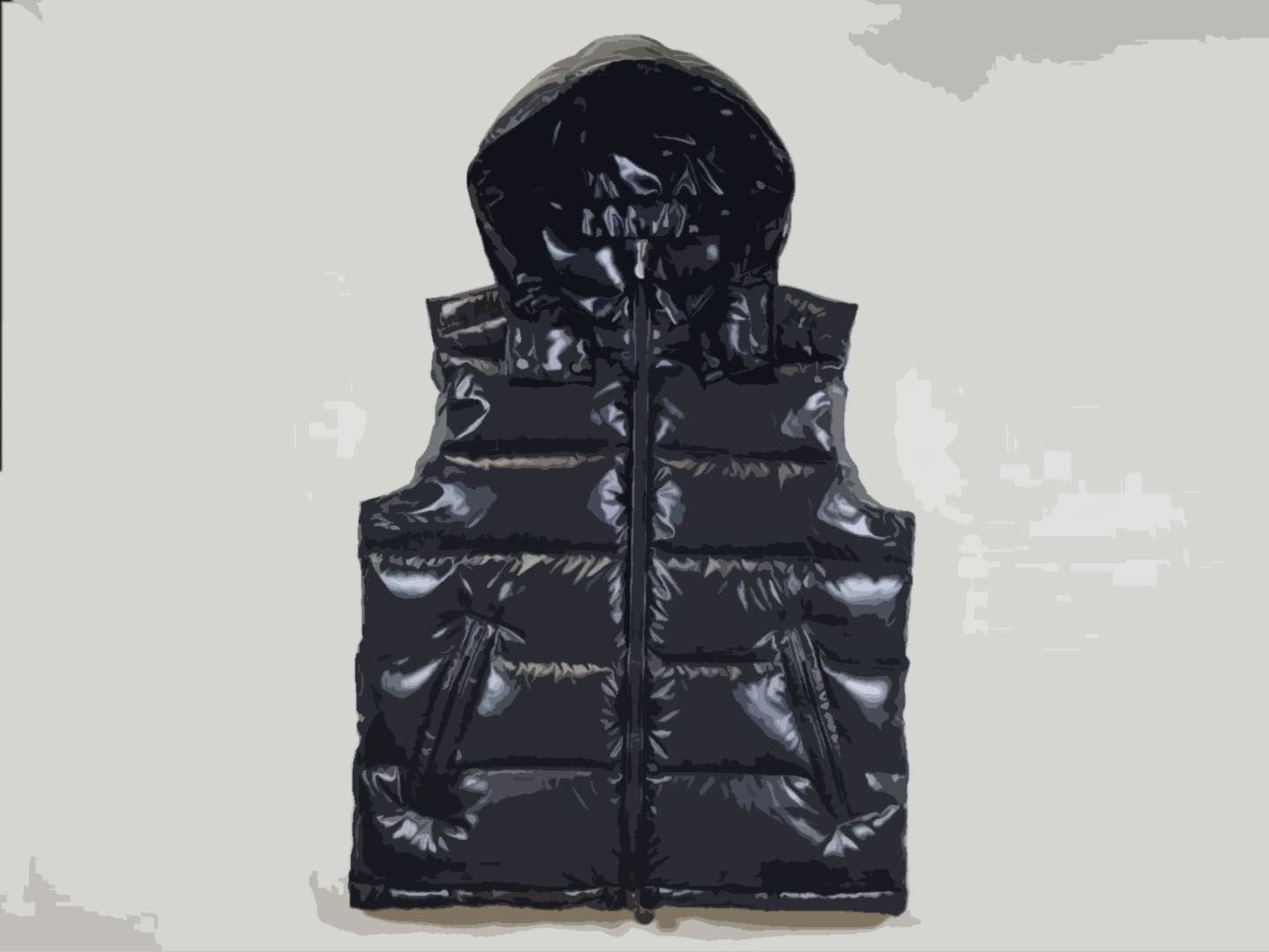 Moncler Black Puffer Vest