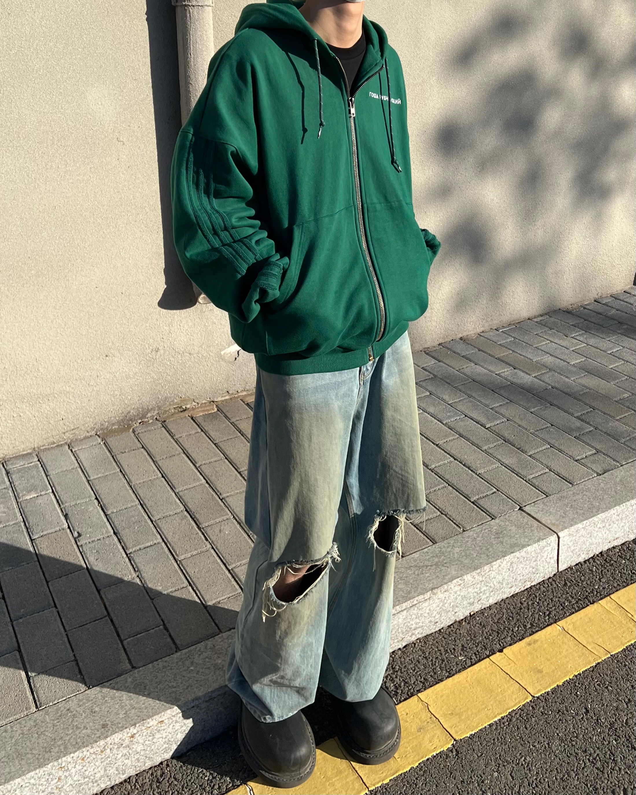 Adidas Green Hoodie