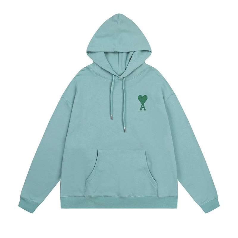 Ami Alexandre Mattiussi Black Heart Logo Hoodie