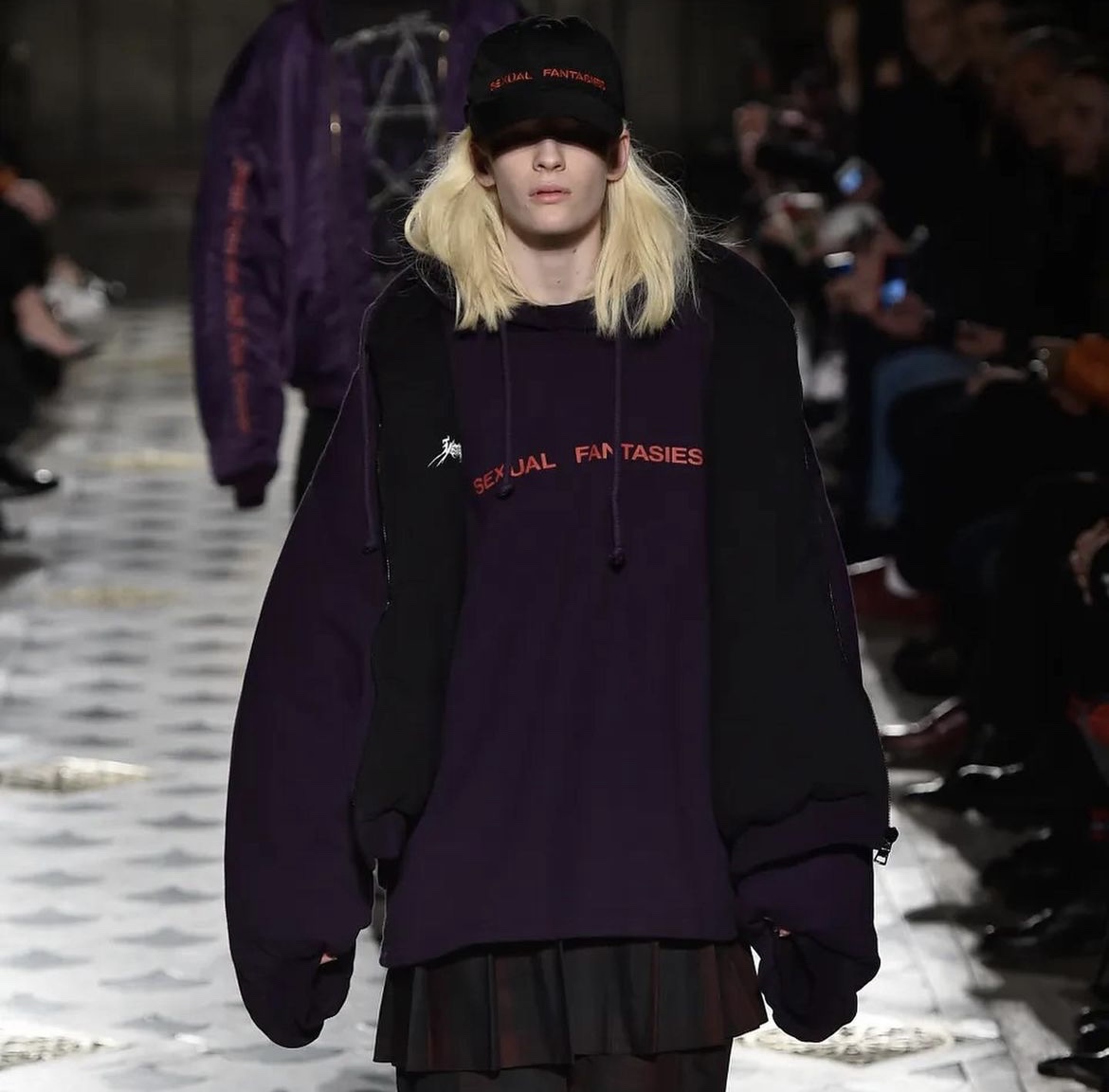 Vetements Sexual Fantasies Hoodie Purple