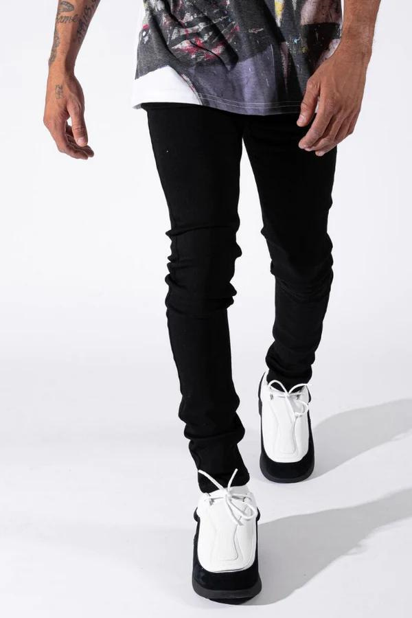 SERENEDE Fitted Black Jeans