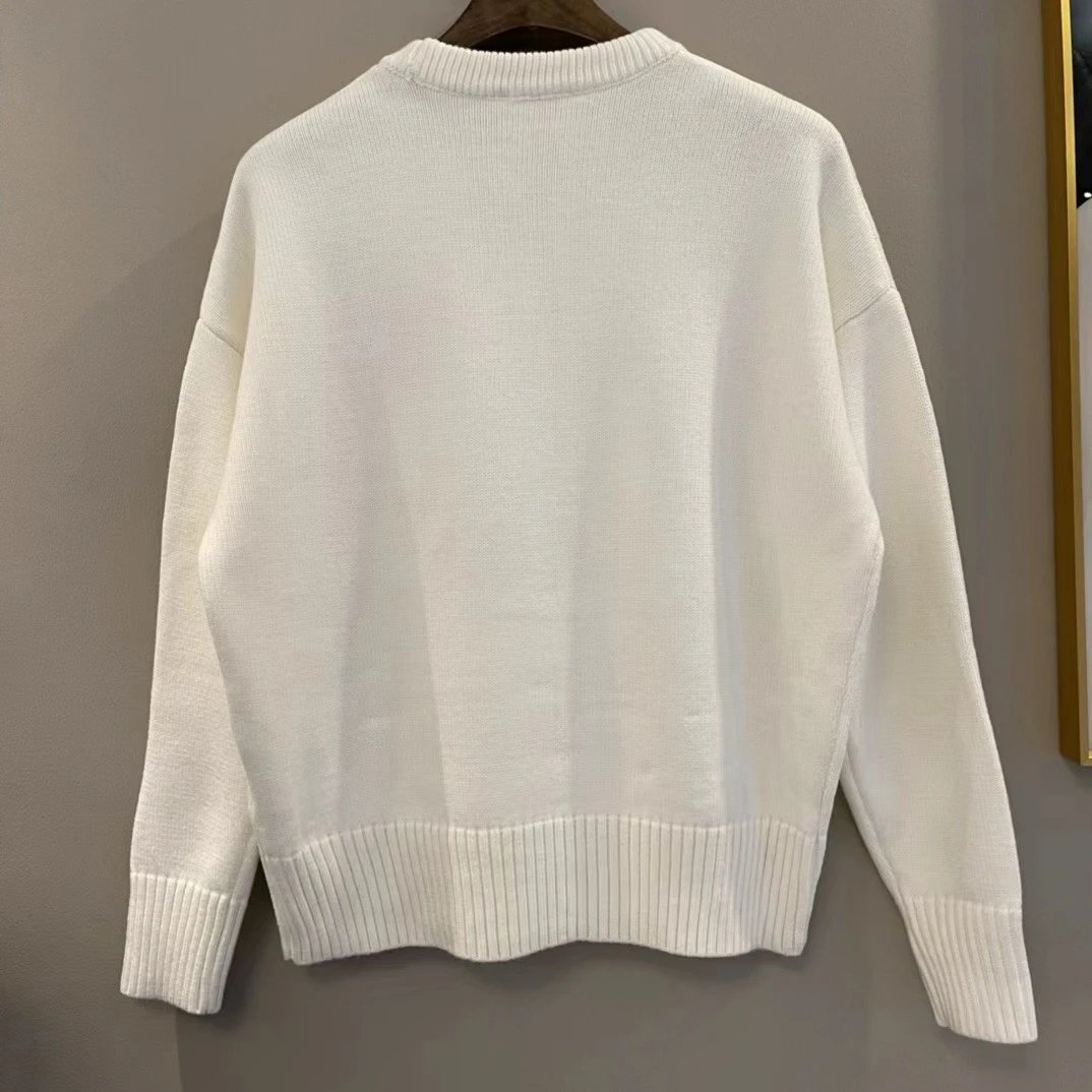 Ami Paris Crewneck Sweater Beige