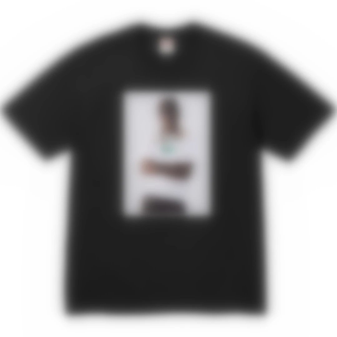 Supreme Black T-Shirt with Photo Print