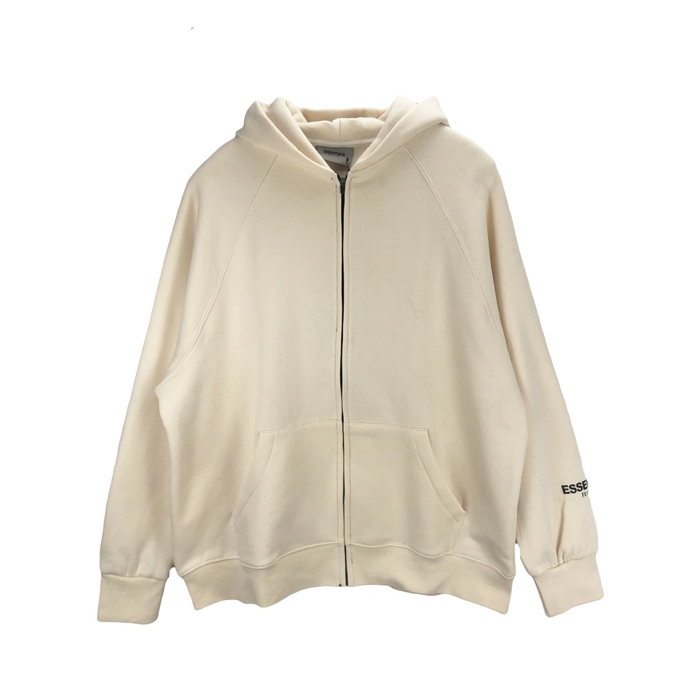 Essentials Black Zip Hoodie