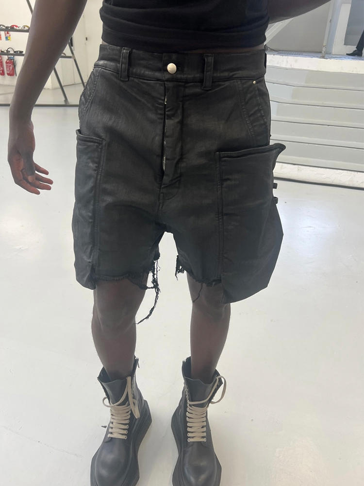 Rick Owens Mineral Pearl Degrade Shorts