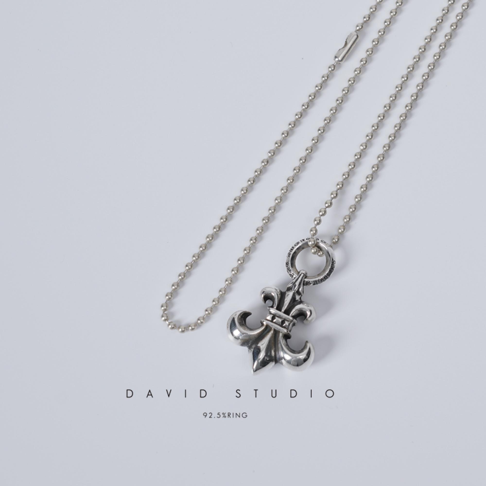 Chrome Hearts Fleur de Lis Pendant Necklace