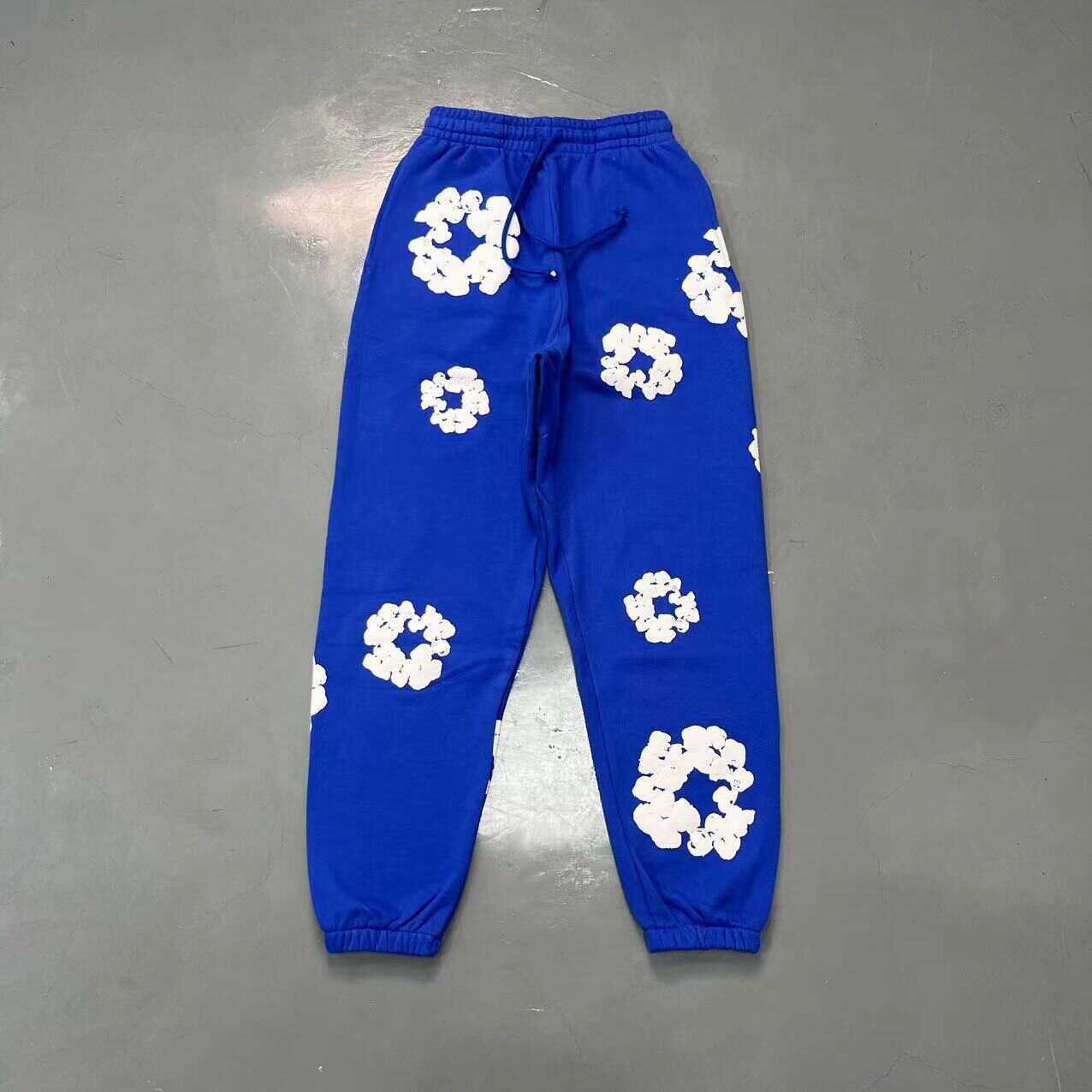 Denim Tears Black Floral Print Sweatpants