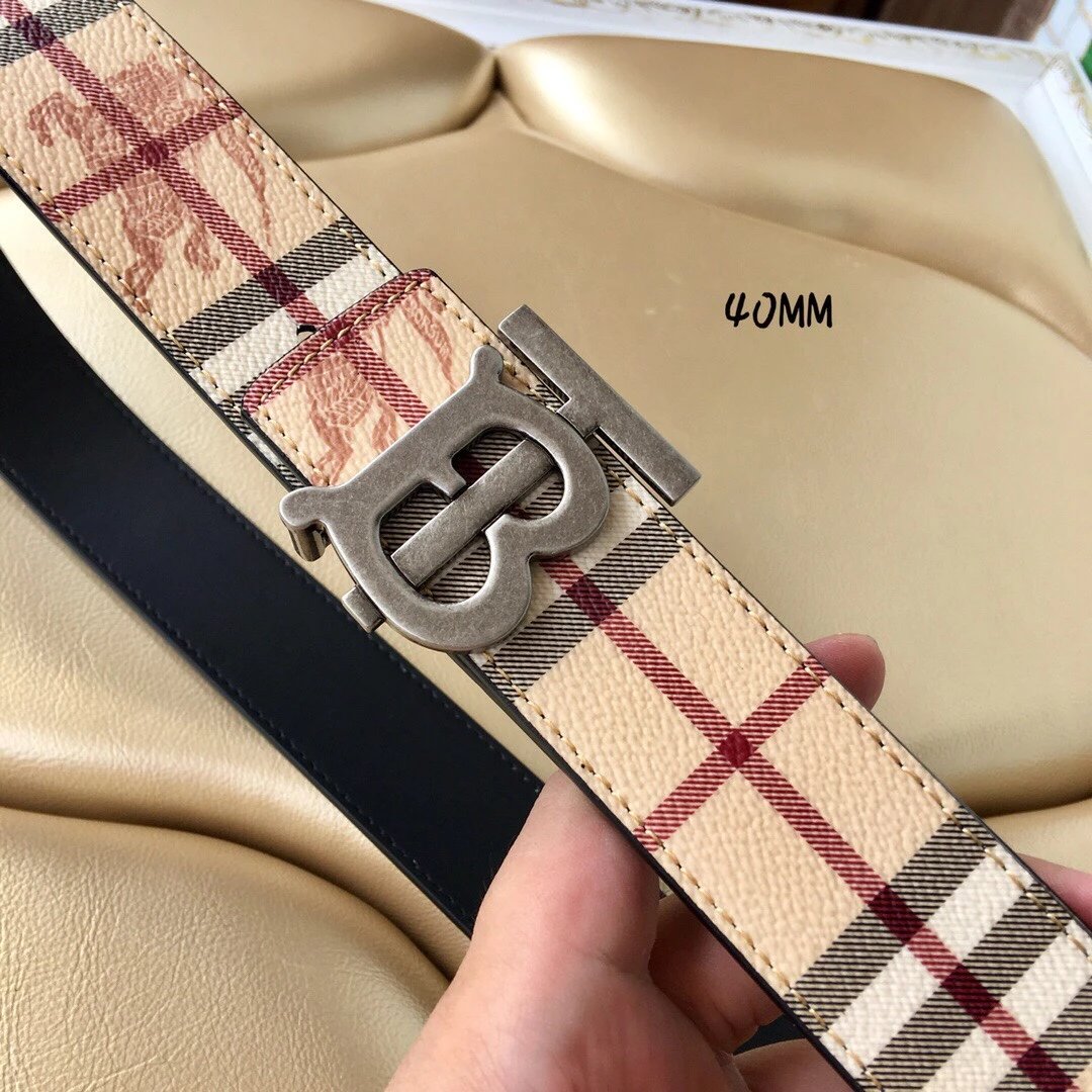 Burberry TB Monogram Plaque Belt