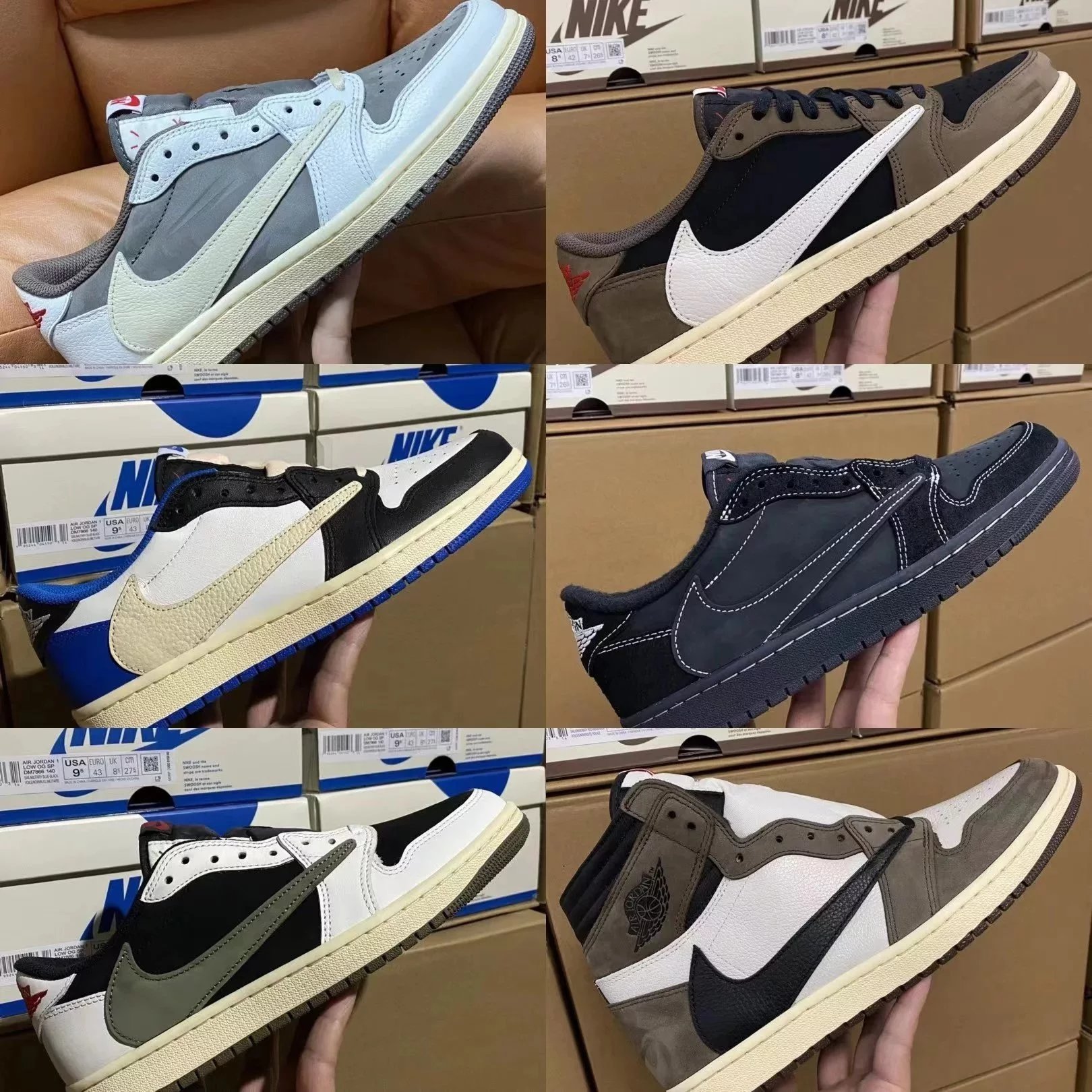 Nike Air Jordan 1 Low Travis Scott Reverse Mocha