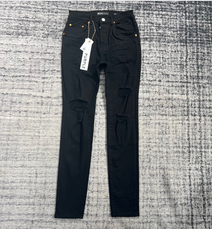 Purple Brand Black Distressed Jeans Style No. 202322