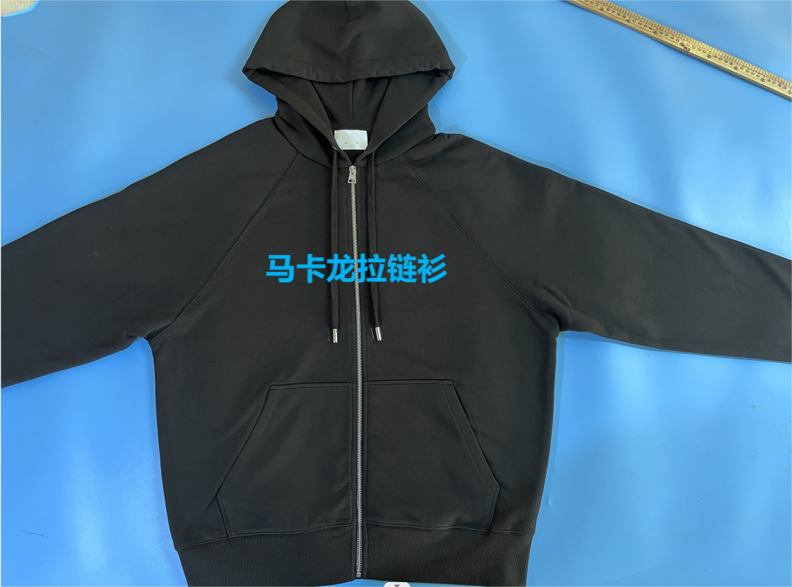 Ami Alexandre Mattiussi Black Zip Hoodie