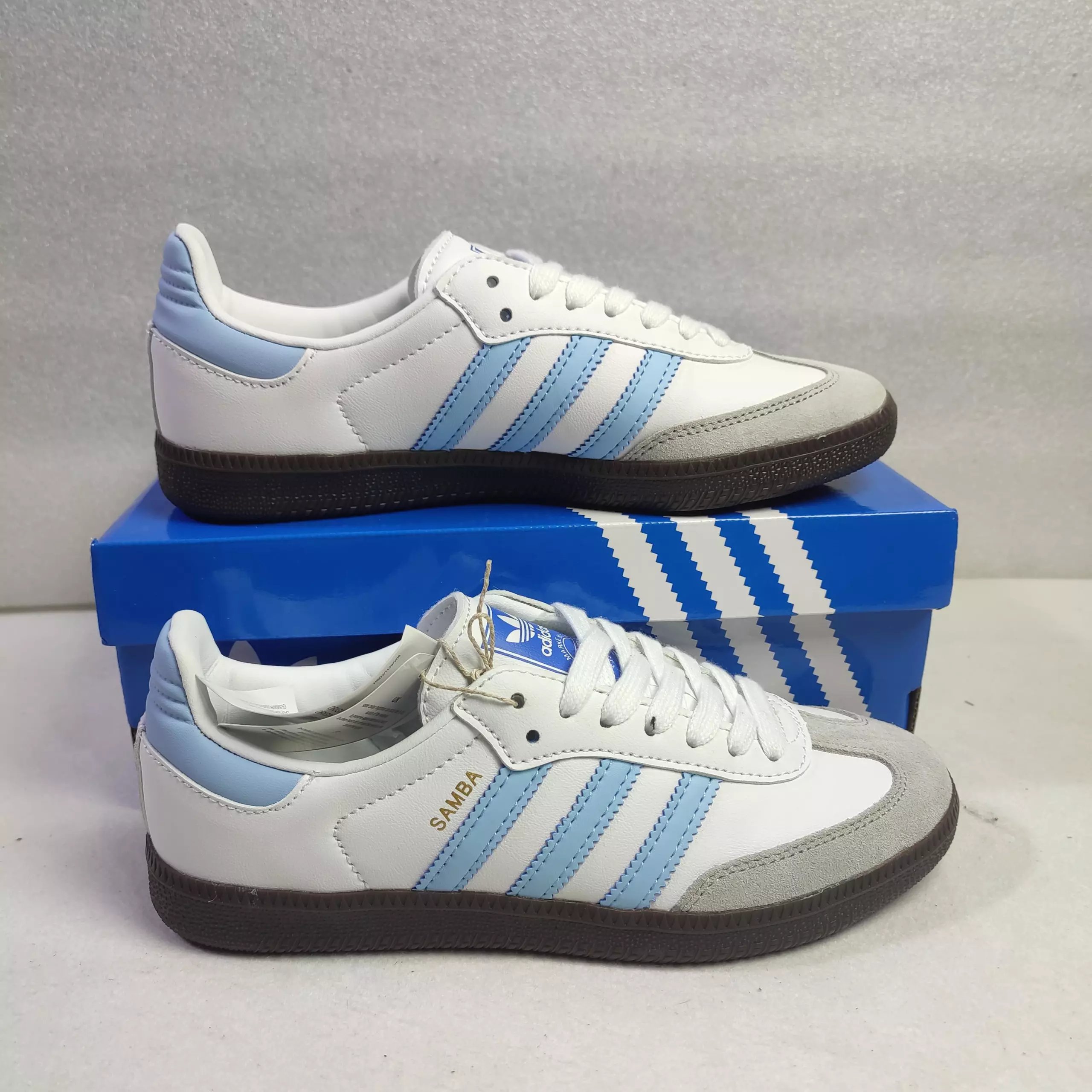 Adidas Samba Sneakers White Light Blue