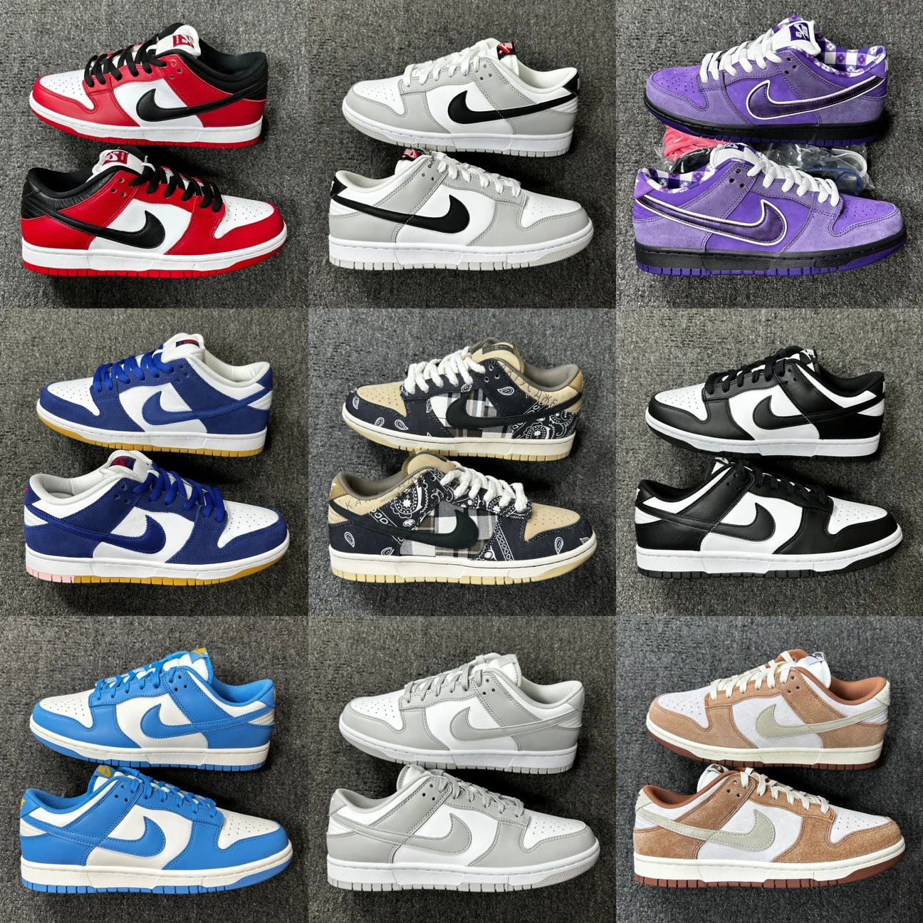 Nike Dunk Low Grey White Black Sneakers