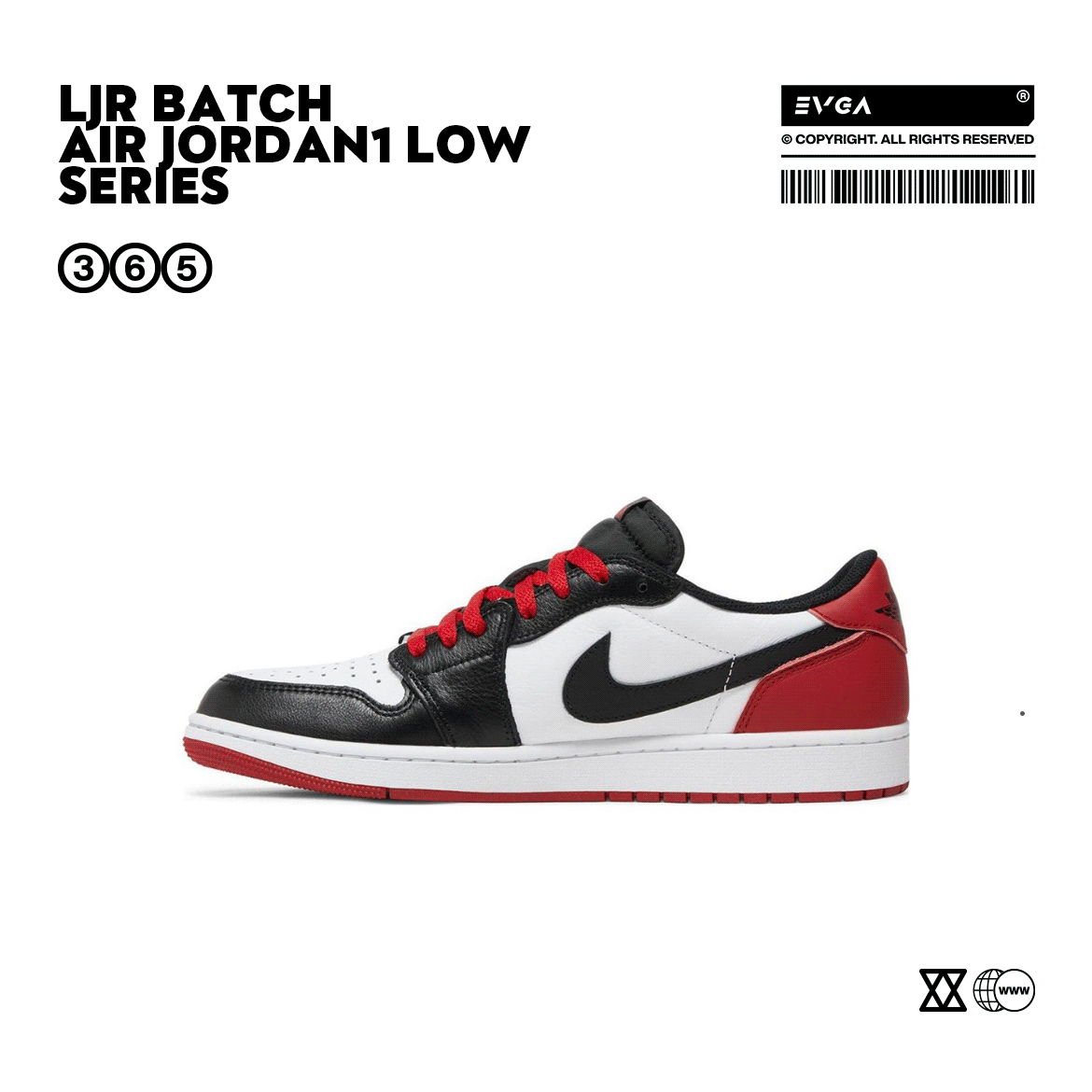 Nike Air Jordan 1 Retro High OG Black White Red