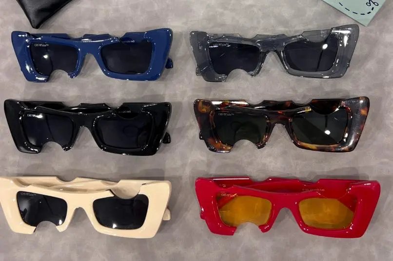 Off-White Red Yellow Sunglasses