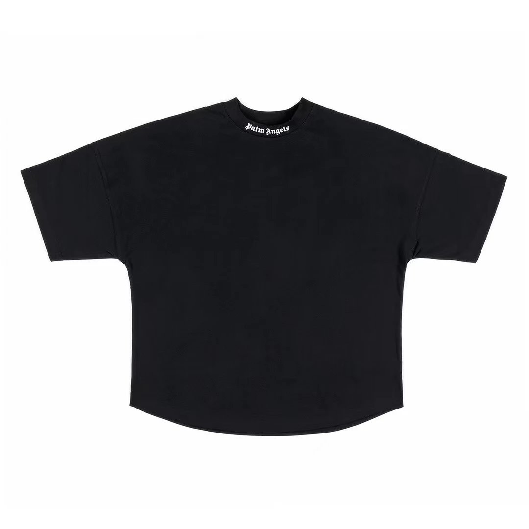 Palm Angels Black Cotton T-Shirt