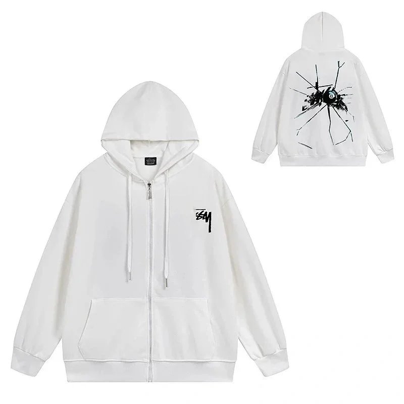 Stussy Black Zip Hoodie