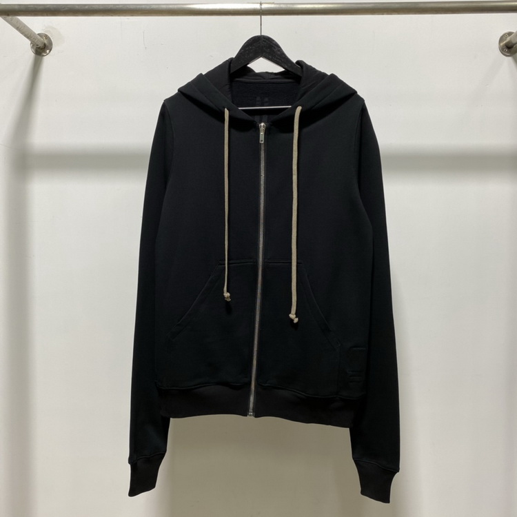 Rick Owens Black Zip Hoodie