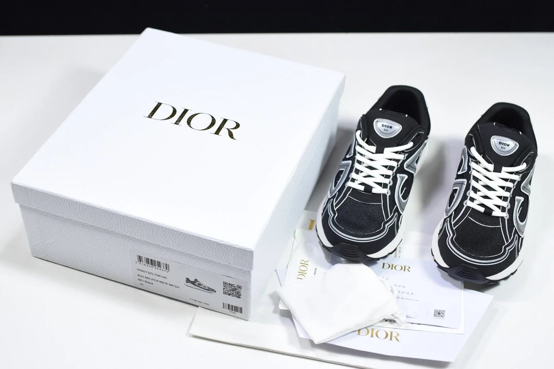 Dior B23 Sneakers Black White