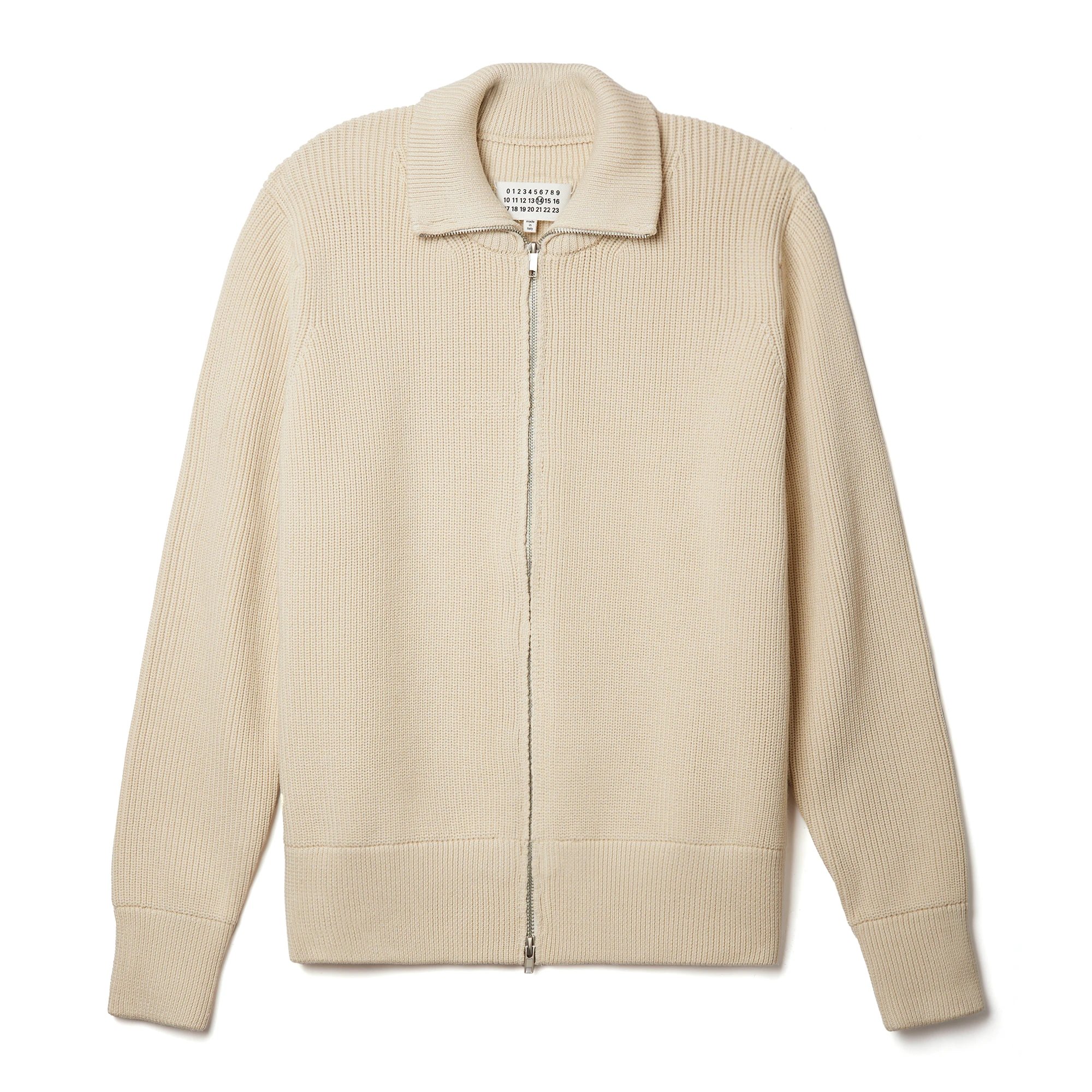 Maison Margiela Black Zip Cardigan