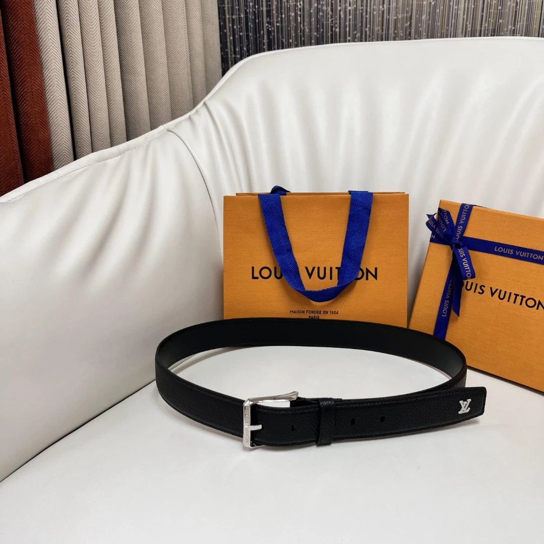 Louis Vuitton Brown Leather Belt