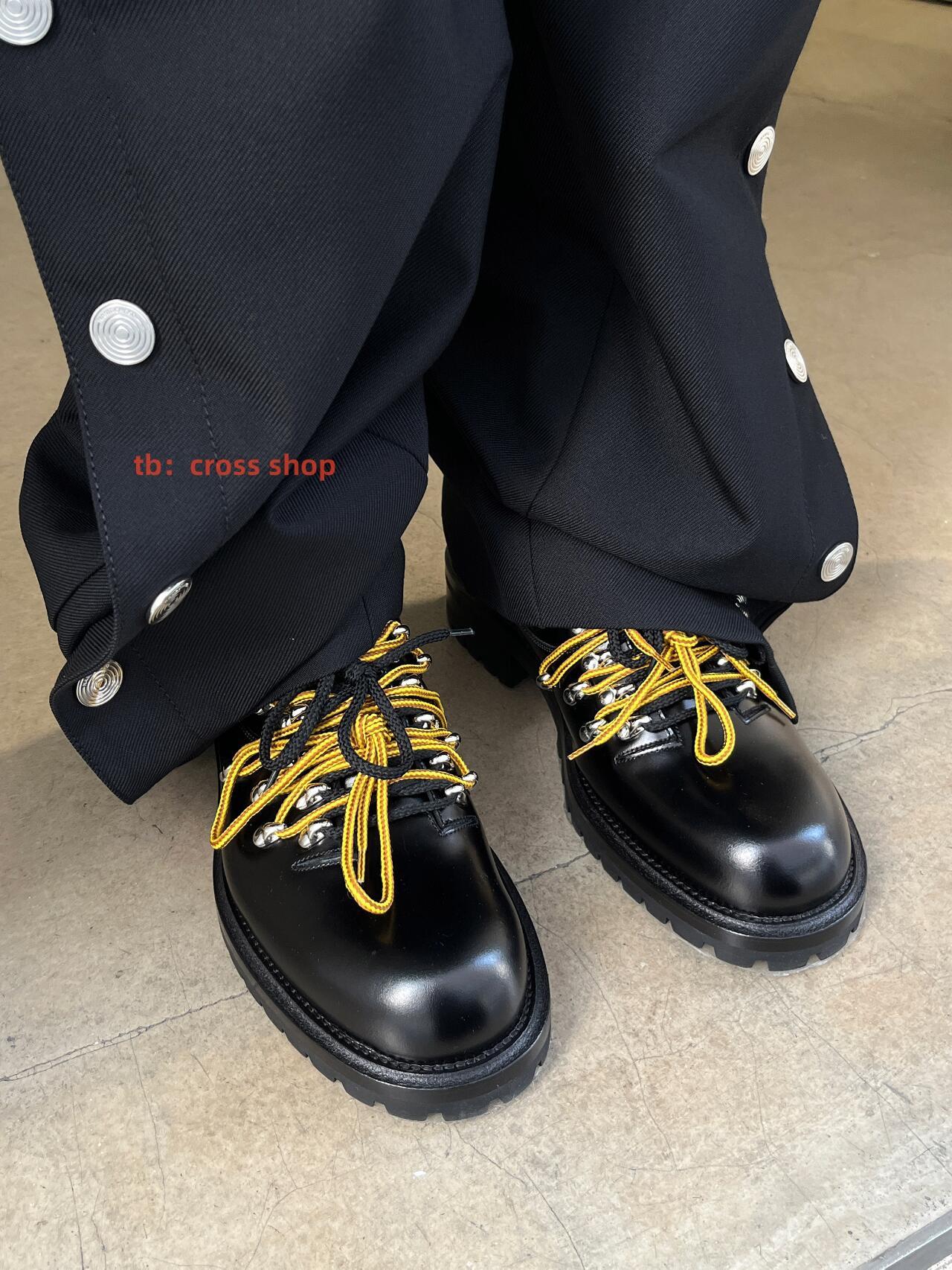 NAMACHEKO Black Leather Shoes 43