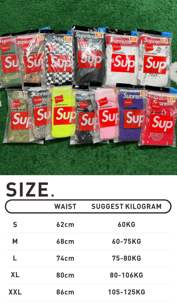 Supreme Black Boxer Briefs