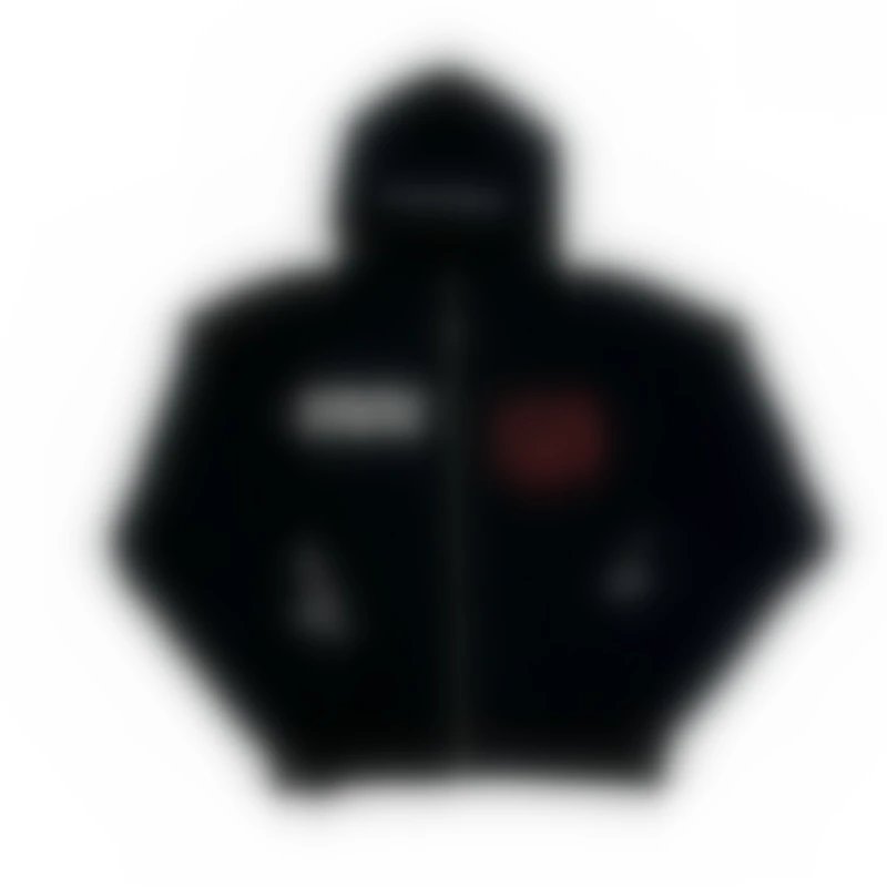 CORONE LIVE CHAOS Black Zip Hoodie